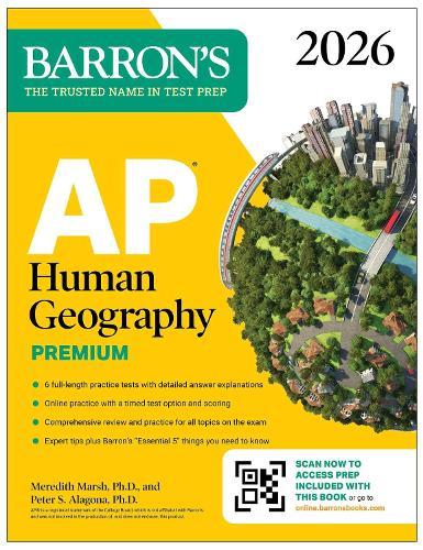 AP Human Geography Premium, 2026: Prep Book with 6 Practice Tests+ Comprehensive Review + Online Practice  by Barron's Educational Series at Abbey's Bookshop, 