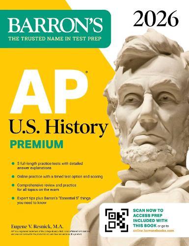 AP U.S. History Premium, 2026: Prep Book with 5 Practice Tests + Comprehensive Review + Online Practice  by Barron's Educational Series at Abbey's Bookshop, 