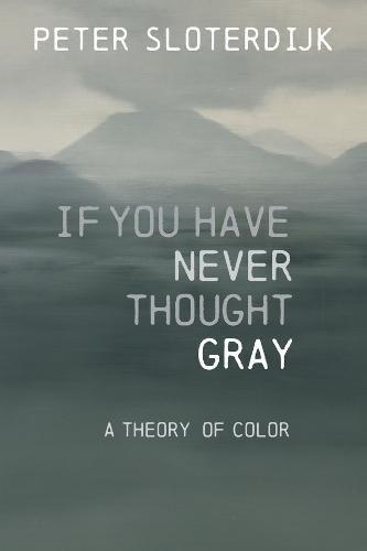 If You Have Never Thought Gray: A Theory of Color  by Peter Sloterdijk (Karlsruhe School of Design) at Abbey's Bookshop, 