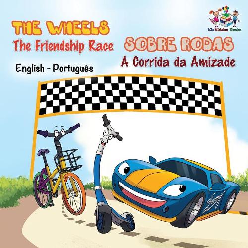 Wheels The Friendship Race (English / Brazilian Portuguese)  by Kidkiddos Books at Abbey's Bookshop, 