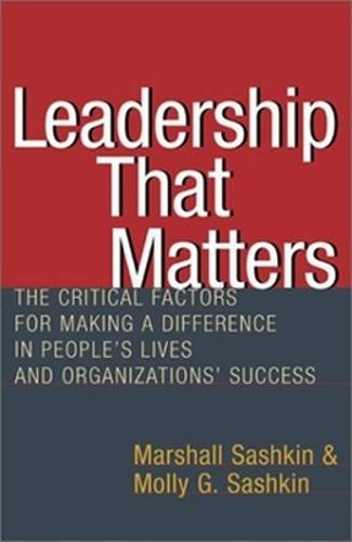 Leadership That Matters  by SASHKIN at Abbey's Bookshop, 