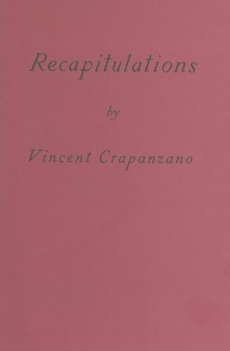Recapitulations  by Vincent Crapanzano at Abbey's Bookshop, 