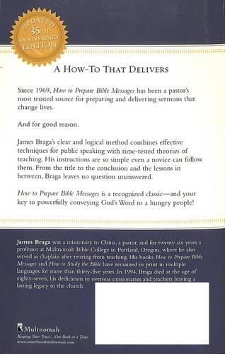 How to Prepare Bible Messages (35th Anniversary Edition)  by James Braga at Abbey's Bookshop, 