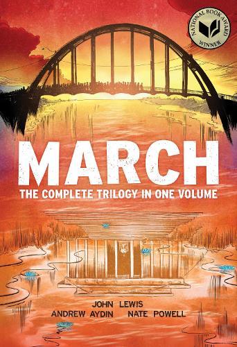 March (Omnibus Edition): The Complete Trilogy in One Volume  by John Lewis at Abbey's Bookshop, 