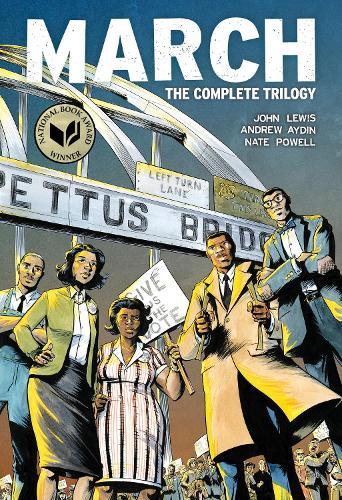 March (Omnibus Edition): The Complete Trilogy in One Volume  by John Lewis at Abbey's Bookshop, 