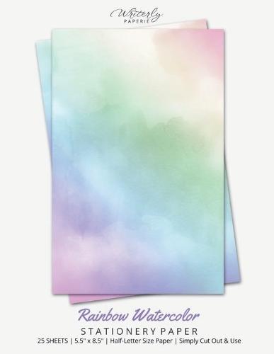 Notebook Style Stationery Paper: Half Letter Size Paper, Note Taking Style, Letter Writing Paper, 25-sheets