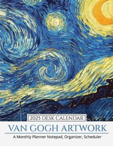 2025 Desk Calendar Van Gogh Artwork: A Monthly Planner Notepad, Organizer, Scheduler  by The Write Supplies at Abbey's Bookshop, 