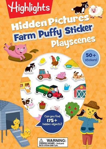 Farm Hidden Pictures Puffy Sticker Playscenes  by Highlights at Abbey's Bookshop, 