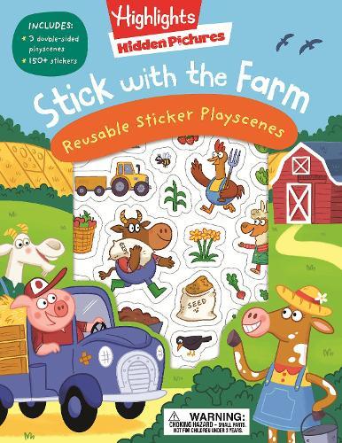 Stick with the Farm Hidden Pictures Reusable Sticker Playscenes  by Highlights at Abbey's Bookshop, 