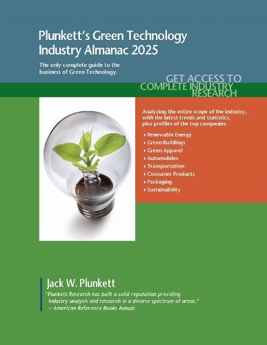 Plunkett's Green Technology Industry Almanac 2025  by Plunkett Research at Abbey's Bookshop, 