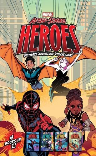 Marvel After-School Heroes Ultimate Adventure Collection!: Miles Morales Untangles a Web; Ghost-Spider's Unbreakable Mission; Shuri Takes Control; Reptil & Ghost-Spider Join Forces!  by Terrance Crawford at Abbey's Bookshop, 