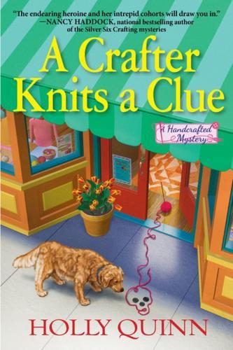 A Crafter Knits a Clue: A Handcrafted Mystery  by Holly Quinn at Abbey's Bookshop, 