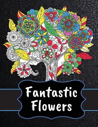 Large Print Coloring Book: Easy Flower Patterns