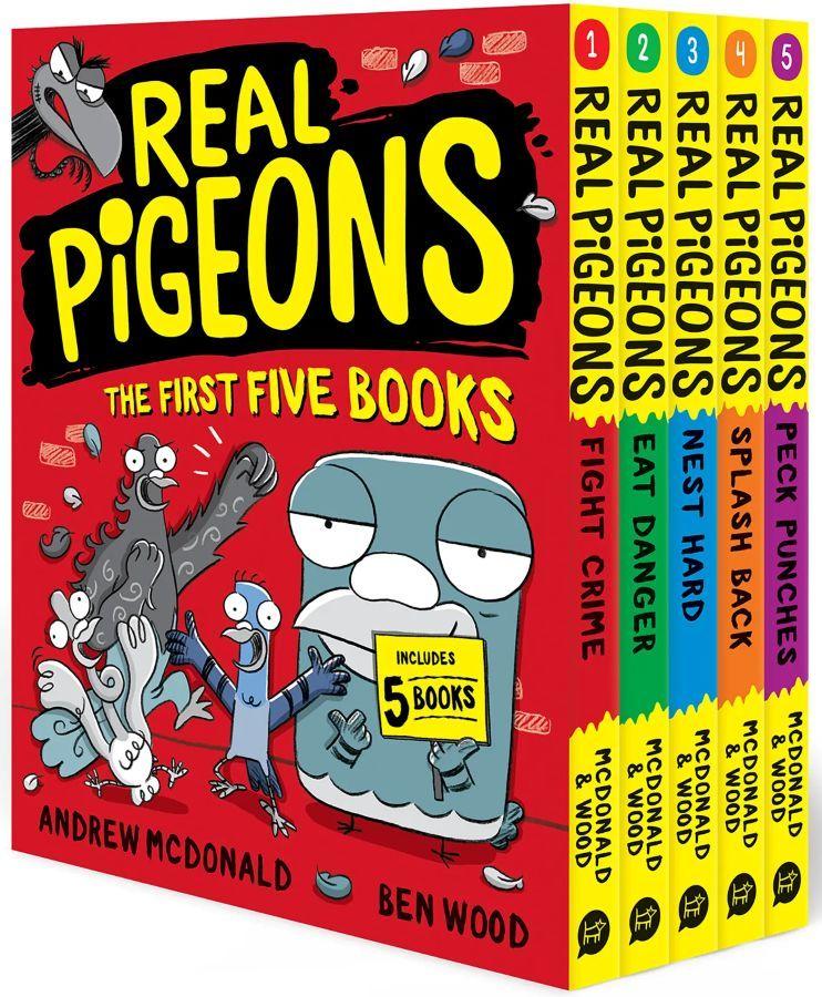 Real Pigeons: The First Five Books (Boxed Set)  by Andrew McDonald at Abbey's Bookshop, 