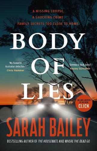 Body of Lies  by Sarah Bailey at Abbey's Bookshop, 
