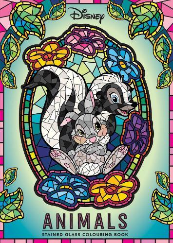 Disney Animals: Stained Glass Adult Colouring Book  at Abbey's Bookshop, 