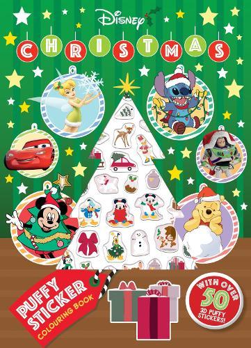 Disney Christmas: Puffy Sticker Colouring Book  at Abbey's Bookshop, 