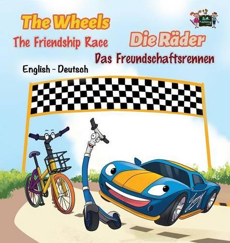 Wheels The Friendship Race (English / German)  by Kidkiddos Books at Abbey's Bookshop, 