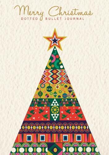 Merry Christmas Dotted Bullet Journal: Cheaper and More Useful than a Card! (Scandinavian Tree) Medium A5 - 5.83X8.27