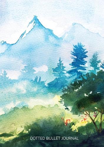 Watercolor Hillside - Dotted Bullet Journal: Medium A5 - 5.83X8.27  by Blank Classic at Abbey's Bookshop, 