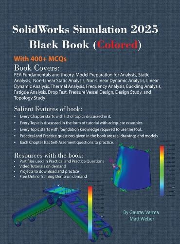 SolidWorks Simulation 2025 Black Book  by Gaurav Verma at Abbey's Bookshop, 