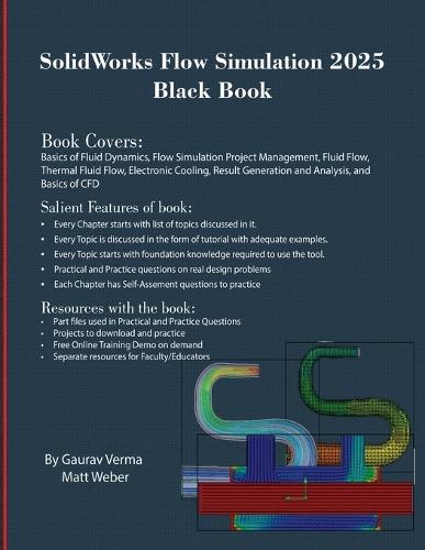 SolidWorks Flow Simulation 2025 Black Book  by Gaurav Verma at Abbey's Bookshop, 