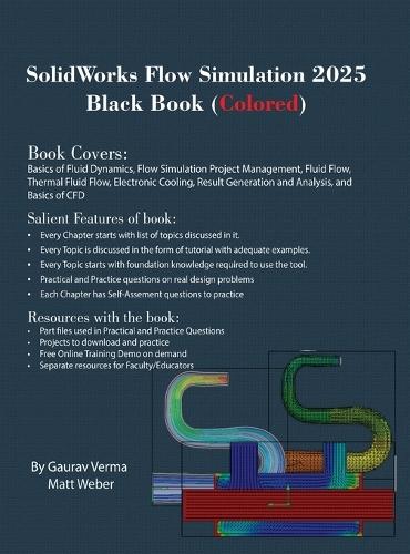 SolidWorks Flow Simulation 2025 Black Book  by Gaurav Verma at Abbey's Bookshop, 