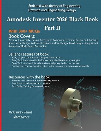 Autodesk Inventor 2026 Black Book Part II  by Gaurav Verma at Abbey's Bookshop, 