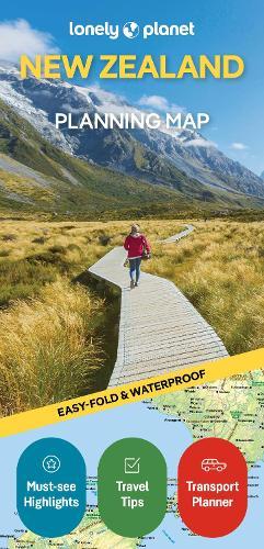 Lonely Planet New Zealand Planning Map  by Lonely Planet at Abbey's Bookshop, 