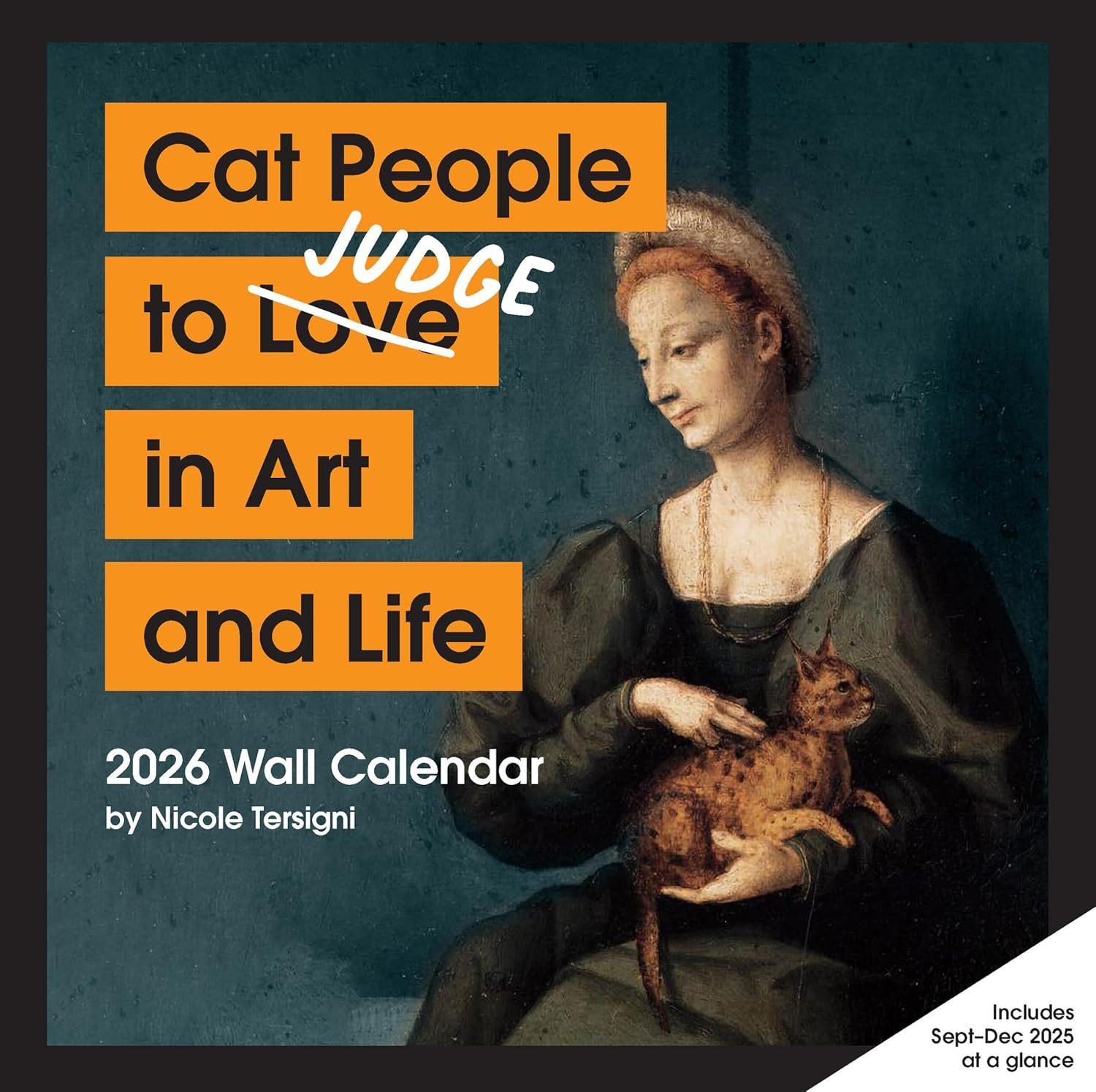 Cat People to Judge in Art and Life (2026 Wall Calendar)  by Chronicle Books at Abbey's Bookshop, 