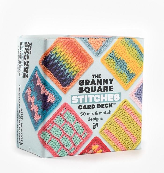 Granny Square Stitches Card Deck  by Claire Montgomerie at Abbey's Bookshop, 