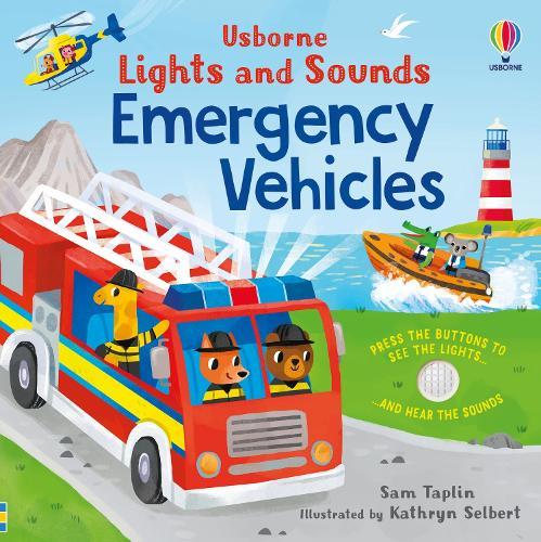 Lights and Sounds Emergency Vehicles  by Sam Taplin at Abbey's Bookshop, 