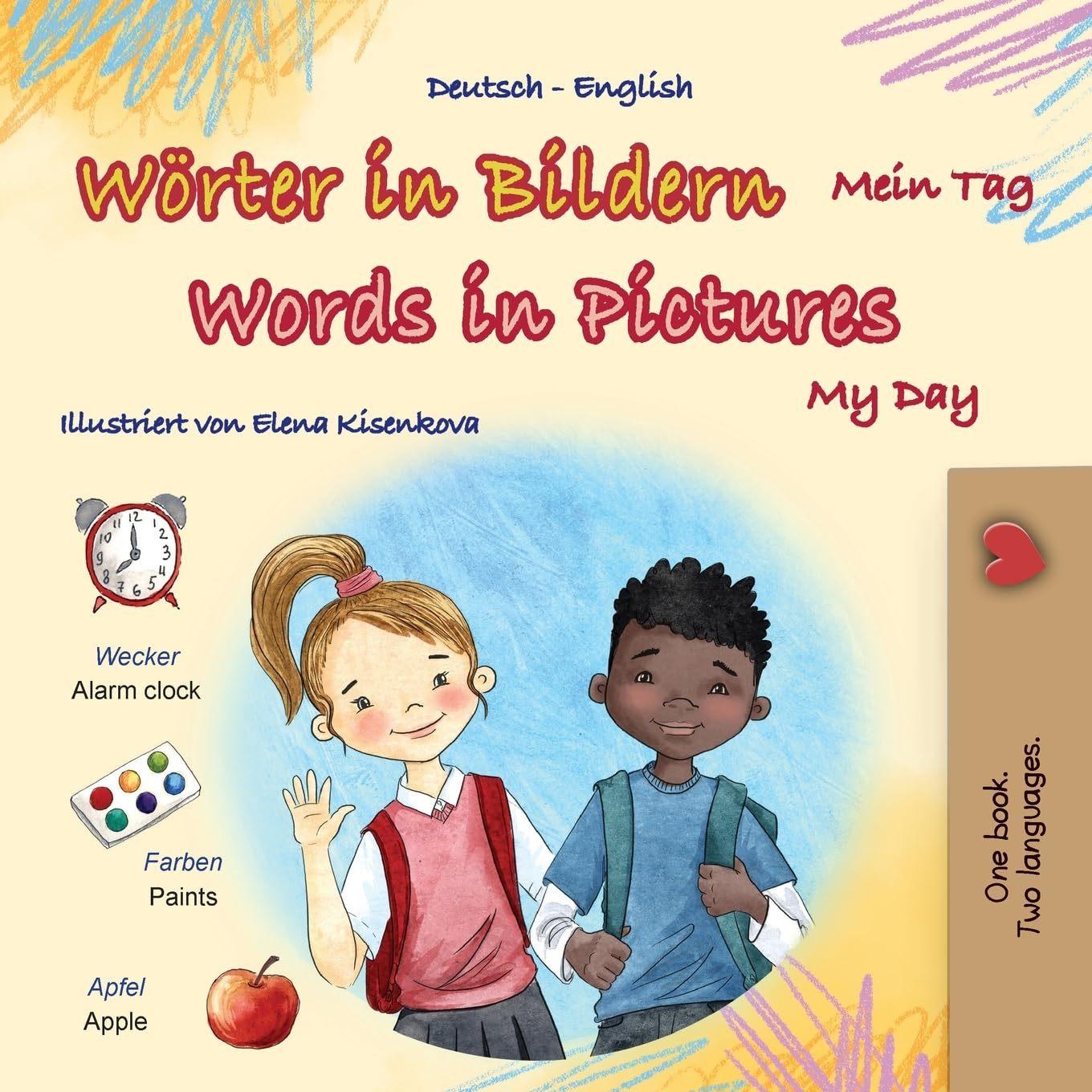 Words in Pictures - My Day (German / English)