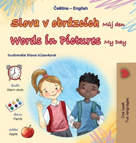 Words in Pictures - My Day (Czech English Bilingual Children's Book)  by Kidkiddos Books at Abbey's Bookshop, 