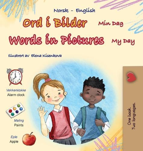 Words in Pictures - My Day (Norwegian English Bilingual Children's Book)  by Kidkiddos Books at Abbey's Bookshop, 