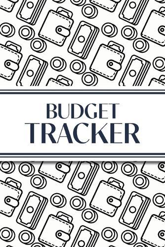Budget Tracker (White and Black Money Outlines): 6""x9"" Monthly Finance Organizer for Expenses, Savings, and Debt; Manage Your Money Notebook  by Revive Stationery at Abbey's Bookshop, 