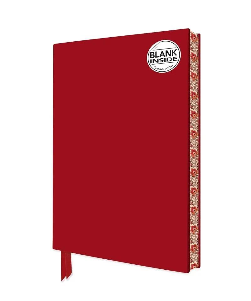 Blank Artisan Art Notebook: Ruby Red
