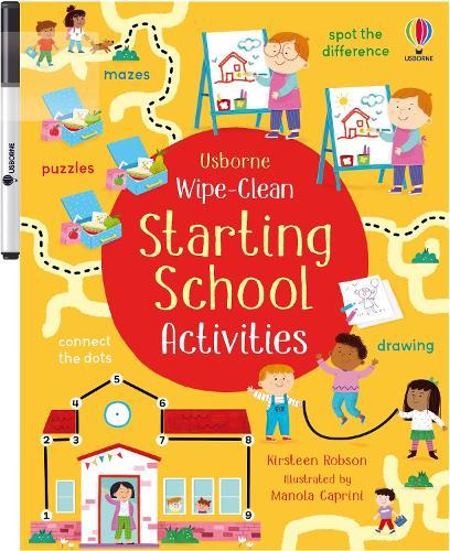 Wipe-Clean Starting School Activities  by Kirsteen Robson at Abbey's Bookshop, 
