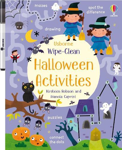 Wipe-Clean Halloween Activities: A Halloween Book for Children  by Kirsteen Robson at Abbey's Bookshop, 