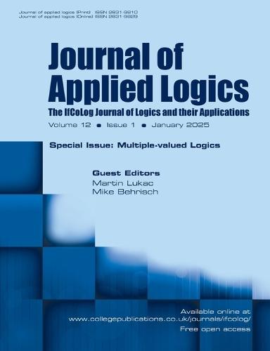 Journal of Applied Logics. IfCoLog Journal of Logics and their Applications. Volume 12, number 1, January 2025. Special Issue: Multiple Valued Logics  by Martin Lukac at Abbey's Bookshop, 