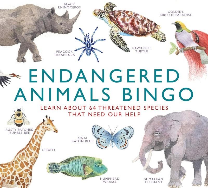 Endangered Animals Bingo (Learn About 64 Threatened Species That Need Our Help)