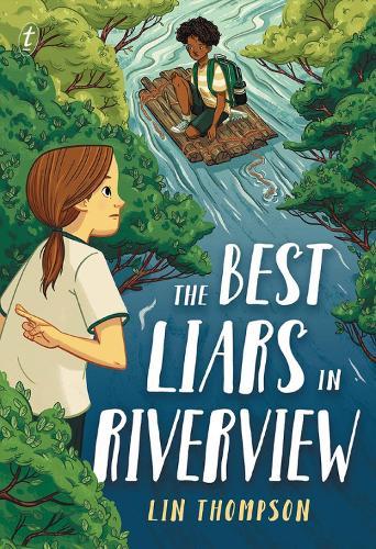 The Best Liars in Riverview  by Lin Thompson at Abbey's Bookshop, 