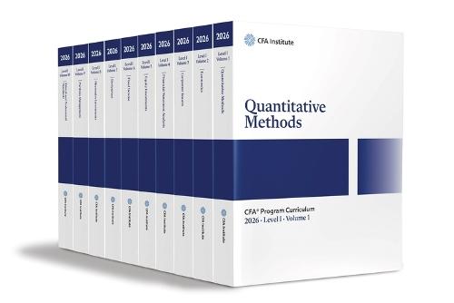 2026 CFA Program Curriculum Level I Box Set  by CFA Institute at Abbey's Bookshop, 