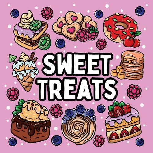 Bold and Easy Sweet Treats Coloring Book: 51 Large and Easy Designs Featuring Adorable Sweets for Seniors and Kids  by Noah Goleman at Abbey's Bookshop, 