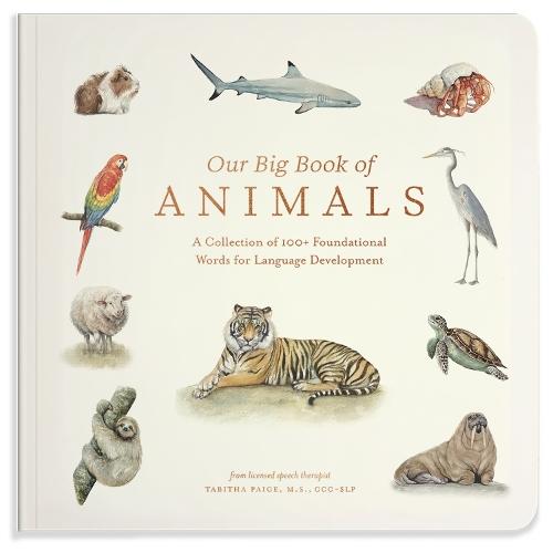 Our Big Book of Animals: First 100 Animal Words for Language Development, including Farm, Jungle, Pets, Bugs, and More  by Tabitha Paige at Abbey's Bookshop, 