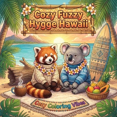 Cozy Fuzzy Hygge Greece: Fun Easy Bold Line Designs Travel Coloring Book for Adults Santorini Sunsets, Villages, Island Cafés & Cute Animals Meditation Stress Relief, Mindfulness Therapy, Anxiety Calm & Creative Screen-Free Gift for Women & Teens