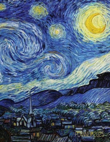 Vincent van Gogh Planner 2025: Starry Night Planner Organizer January-December (12 Months) Post-Impressionism Art  by Shy Panda Press at Abbey's Bookshop, 