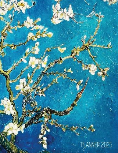 Vincent Van Gogh Planner 2025: Almond Blossom Painting Artistic Post-Impressionism Art Organizer: January-December (12 Months)  by Shy Panda Press at Abbey's Bookshop, 