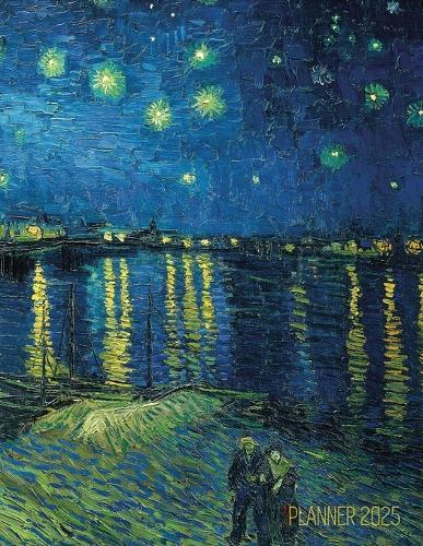 Van Gogh Art Planner 2025: Starry Night Over the Rhone Organizer Calendar Year January-December 2025 (12 Months)  by Shy Panda Press at Abbey's Bookshop, 