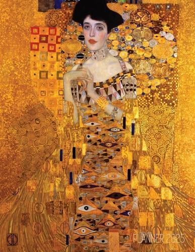 Gustav Klimt Monthly Planner 2025: Portrait of Adele Bloch-Bauer I Gold Art Nouveau Year Agenda: January-December (12 Months)  by Shy Panda Press at Abbey's Bookshop, 